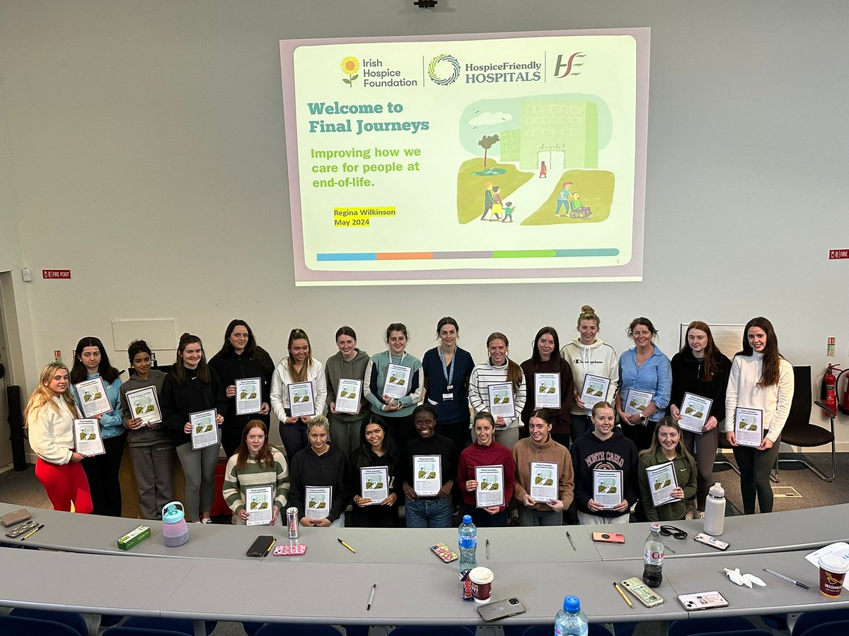 Final Journeys @uhw, this training workshop held recently was fully subscribed the participants learned how to improve their skills & empathy when looking after a patient at the end of life. @IEHospitalGroup @IrishCancerSoc @IrishHospice