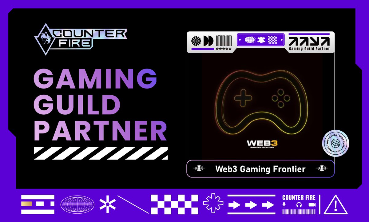 Web3 Gaming Frontier 🤝 <a href="/playCounterFire/">Counter Fire</a>

We are honored to collaborate with Counter Fire as a Gaming Guild Partner.

Join the fun with us now in their Play-to-Airdrop Campaign and win Gems, WL spots of their upcoming collection, and even a Founder's Tag Airdrop! 🎮