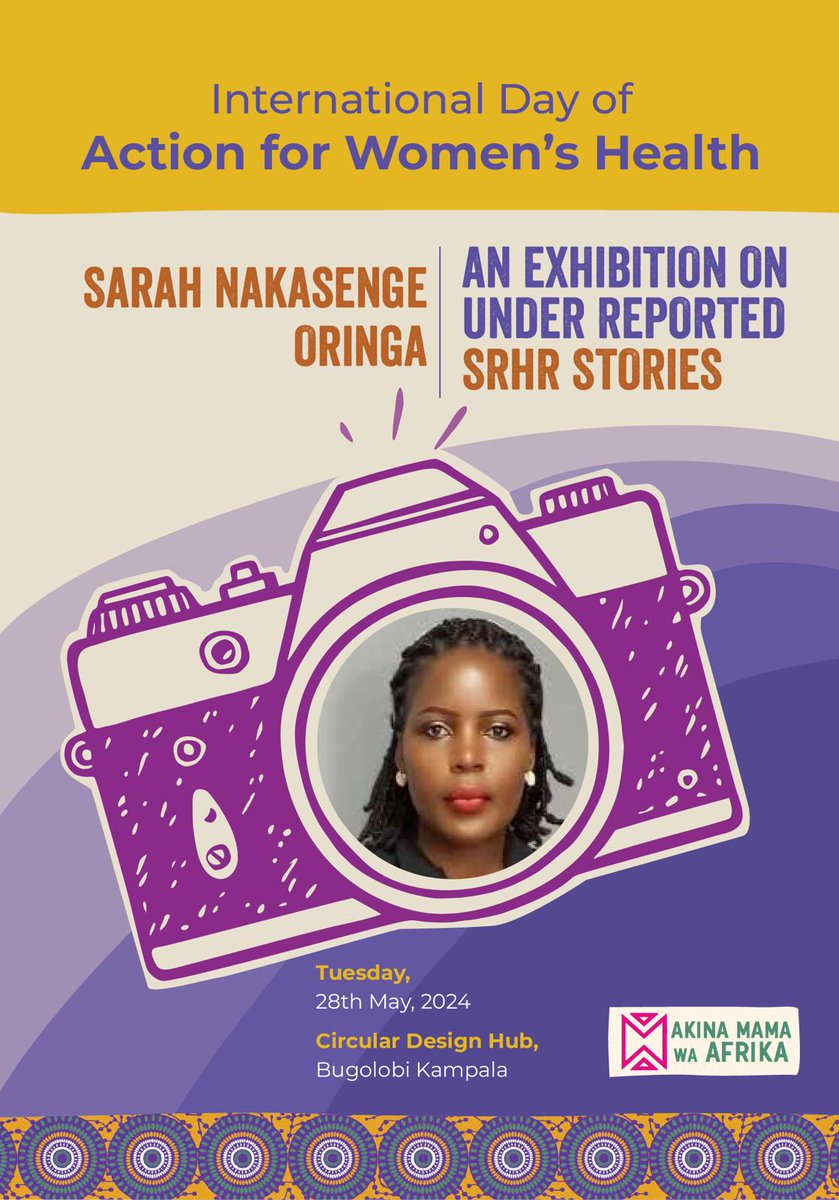 MEET Sarah Nakasenge Oringa| A prominent social worker, television presenter and writer. Sarah is the host of the popular TV show “Osobola”, which airs every Saturday evening on Bukedde TV. Sarah’s photography will be part of an ‘Exhibition on Underreported SRHR stories 2024’.
