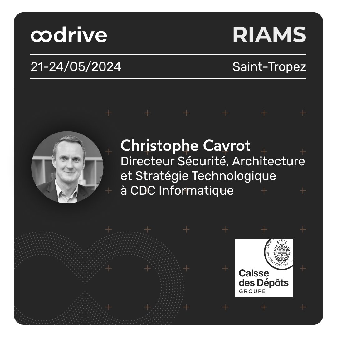 Un grand merci aux RIAMS de nous avoir invités pour leur 19ème édition. 

👉Merci à Christophe Cavrot du groupe CDC et Edouard de Rémur, co fondateur d'Oodrive, pour leurs témoignages sur la souveraineté  et le cloud de confiance.

#Cybersécurité #RSSI #DSI #SécuritéInformatique