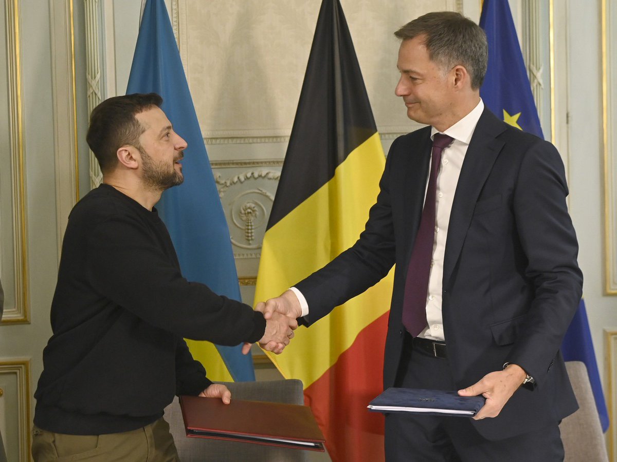 Today Belgium signs an agreement on security cooperation and long-term support with Ukraine. President @ZelenskyyUa you need the right tools to protect your citizens. We are very determined when it comes to our support. So we need to more, better and faster.