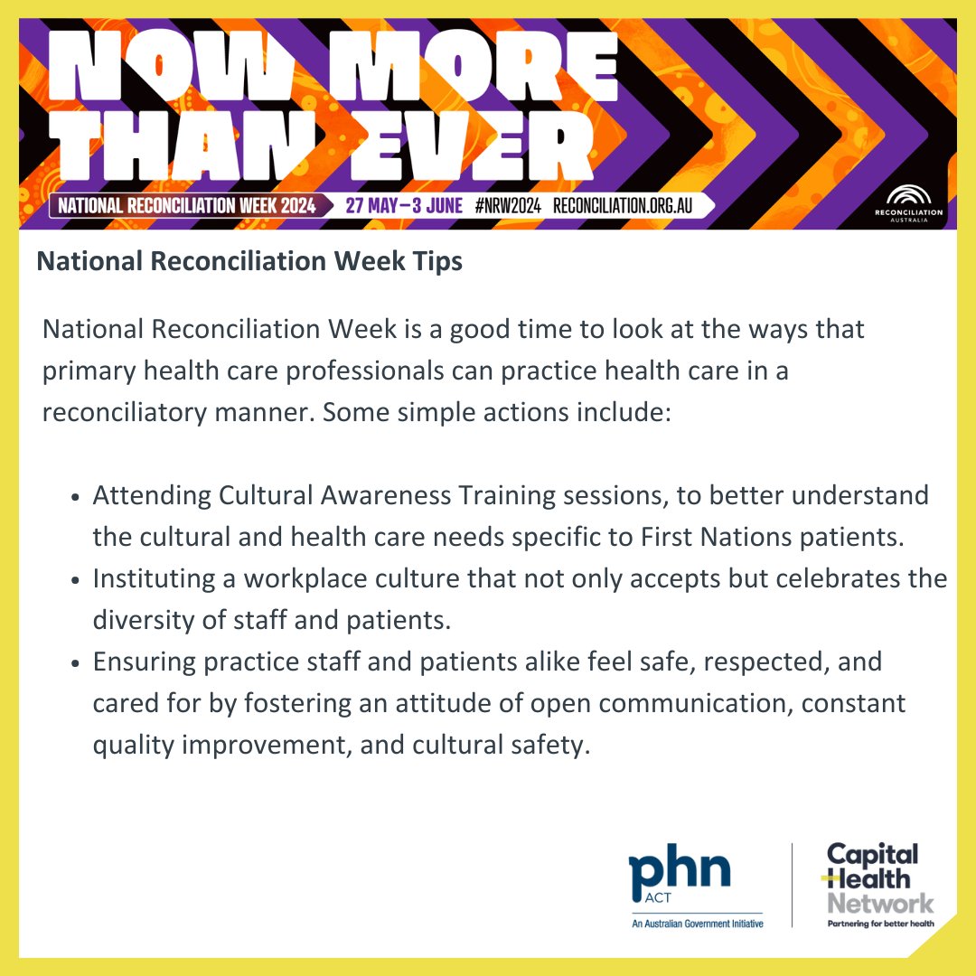 #nationalreconciliationweek #nowmorethanever #reconciliation #nrw2024 #primaryhealthcare
