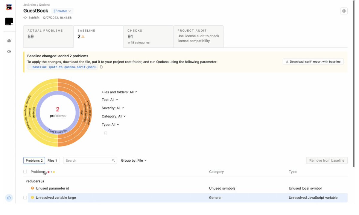 Qodana's tweet image. The Qodana Scan GitHub Action allows you to run Qodana on a GitHub repository. Details here: jb.gg/qfp78p #codequality #teamcode
