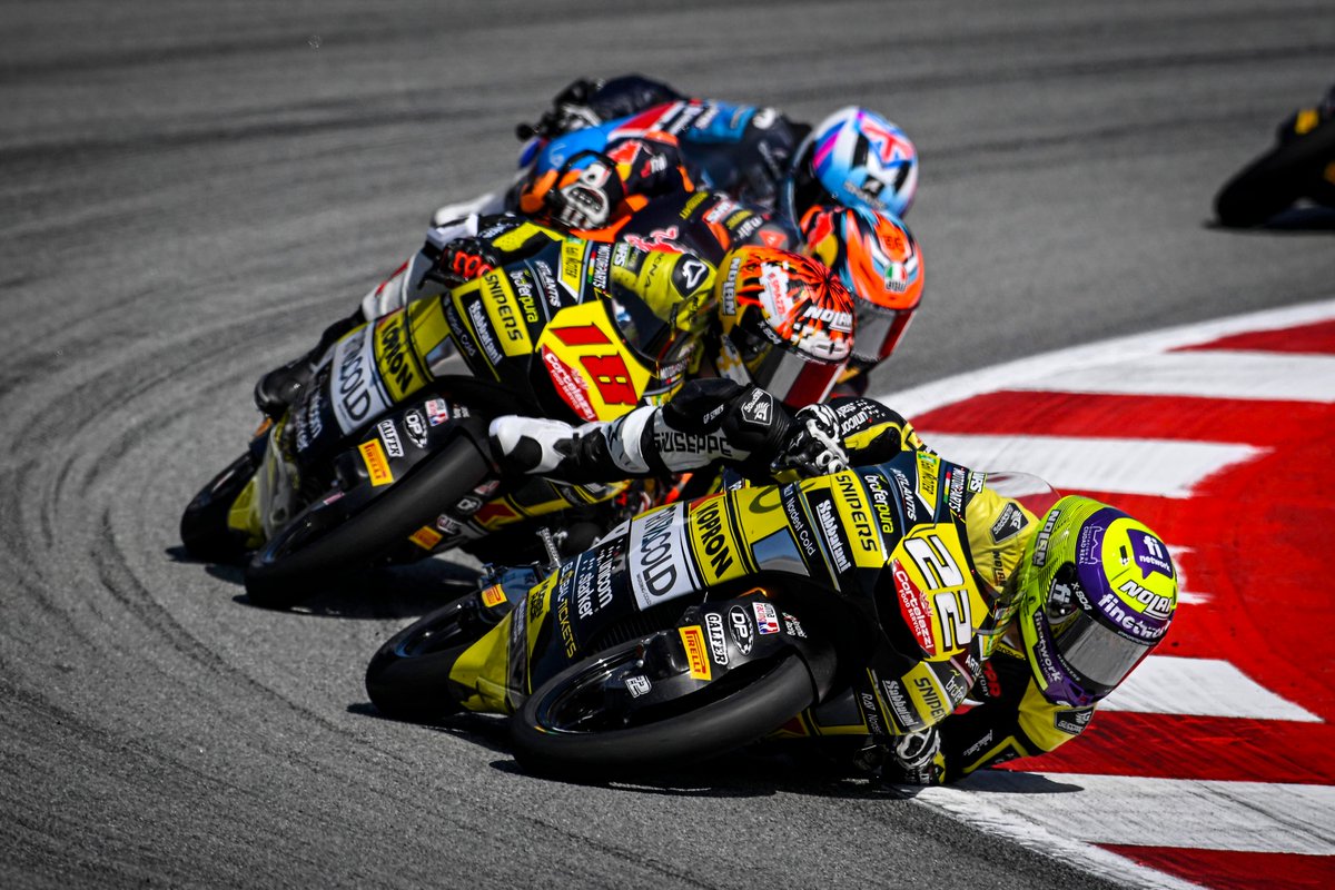 SnipersRacing's tweet photo. A difficult race for the #CatalanGP after a weekend of improvements 🏁
🚥Catalan Weekend Recap ⬇️
🇮🇹https://t.co/yg4C2Olixr
🇬🇧 https://t.co/NMYh2GdR0f
#motogp #moto3 #snipersteam #HRC #MatteoBertelle #DavidAlmansa #Racing https://t.co/W2adFXoihk