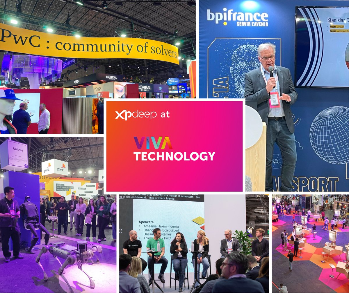 What an incredible experience at <a href="/VivaTech/">VivaTech</a>!

🏆 Thrilled to have won the <a href="/PwC/">PwC</a> Startup Challenge! Big thanks to PwC.

🗨️Thanks to <a href="/Bpifrance/">Bpifrance</a> for the #iLab winners speech and <a href="/CNRS/">CNRS 🌍</a> for the interview.

Thanks to our partners @GAIA and <a href="/InitiativeFR/">Initiative France</a>, and everyone who came to us.