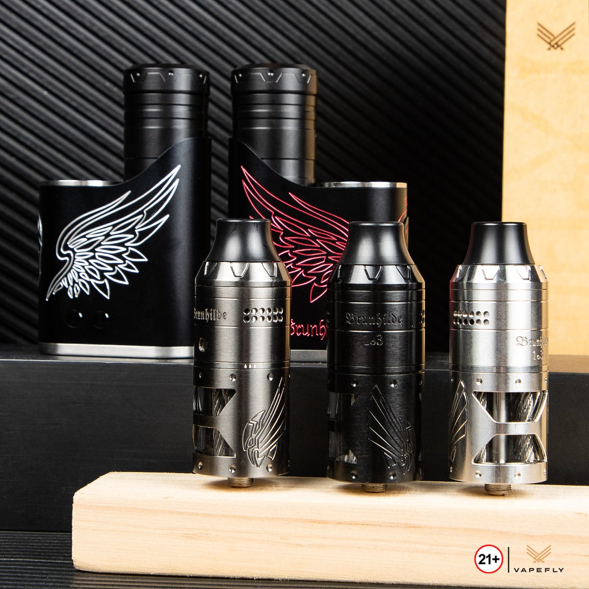 Vapefly Brunhilde 1o3 RTA Easy pull and plug interchangeable airflow slots, give more airflow options.😍 ⚠ Warning: The device is used with e-liquid which contains addictive chemical nicotine. For Adult use only. #sourcemore #sourcemoreofficial #Vapefly #Brunhilde