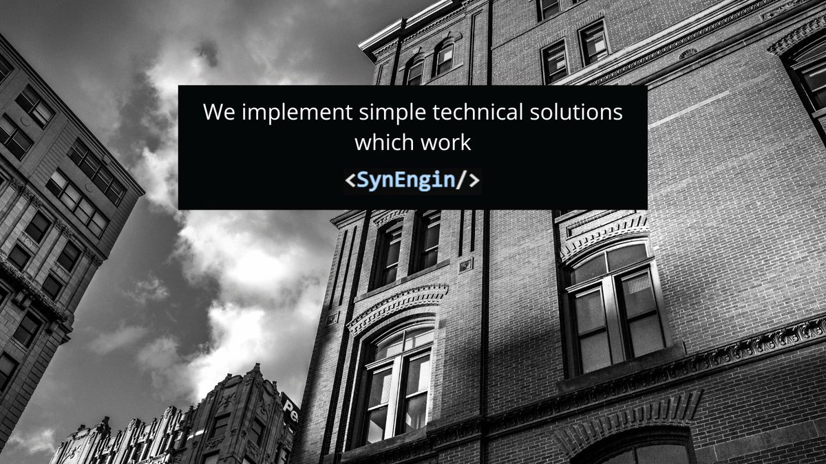 We work with our clients to understand their business and provide tailored solutions that work.

We take a personal approach and like to build solid relationships with our clients.

synengin.com #tailoredbusinesssolutions #clientrelationships