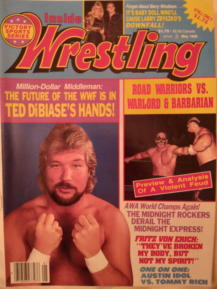 Arnie's archives: Everybody's got a price' The famous who is the true Dave Hebner debacle #TedDiBiase on the cover of inside wrestling may 1988 @RasslinGrenade