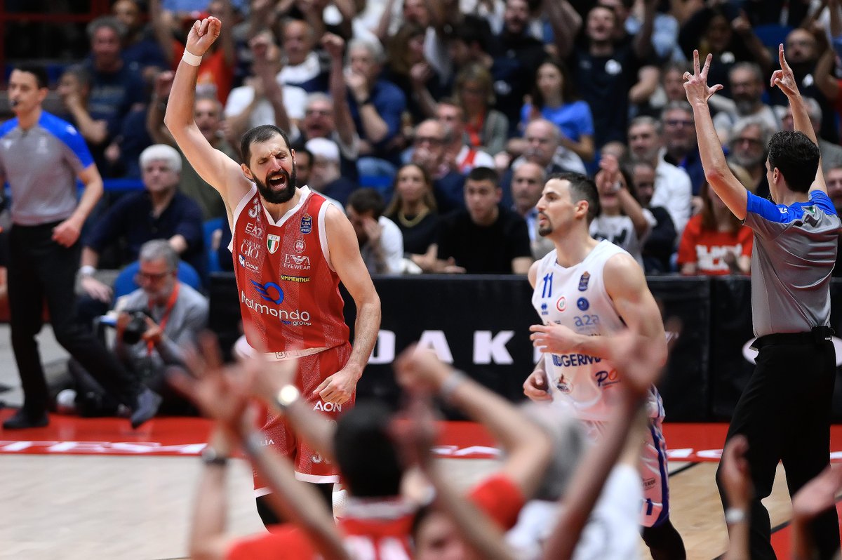 A tough battle in Game 2, with a defensive gem and a 14-three offense. Olimpia leads the series over Brescia 2-0 now The Game Story is Here 👉 shorturl.at/4M0Cm