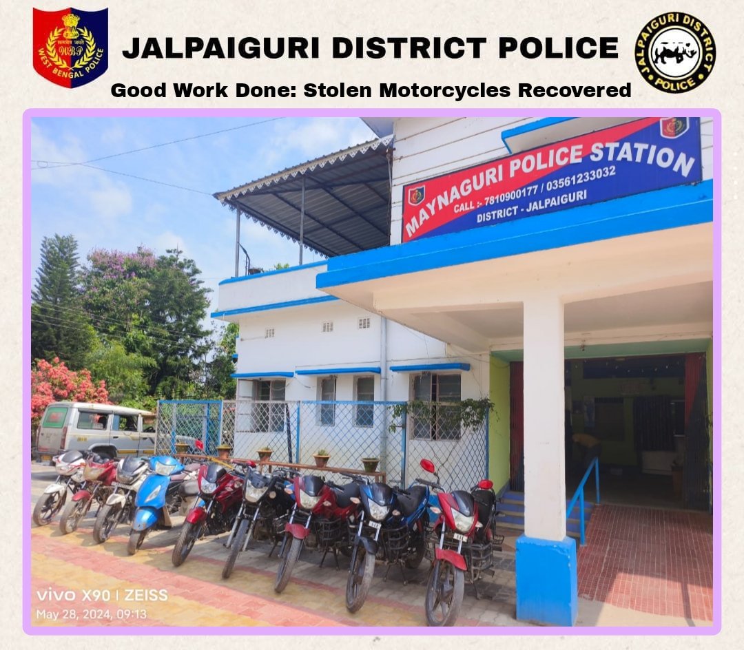 #JalpaiguriDistrictPolice 
#GoodWorkDone 
#MaynaguriPS 
@WBPolice