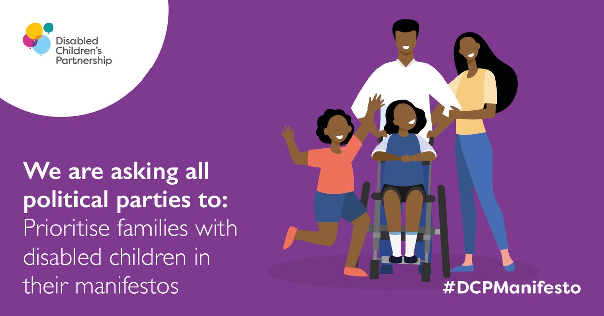 As a member of @DCPCampaign we’re pleased to share the #DCPManifesto in the lead up to the General Election. The manifesto calls on those in power to improve the system of support and accountability for disabled children and their families. Read more: bit.ly/DCPManifesto