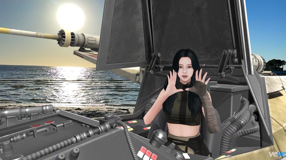 🖤💖 #BLACKPINK #JISOO landed the #XWING Starfighter on the🏖️Beach #veve

@BLACKPINK @veve_official 💥 #AR 
#VeVeInYourARea #CollectorsAtHeart 💙