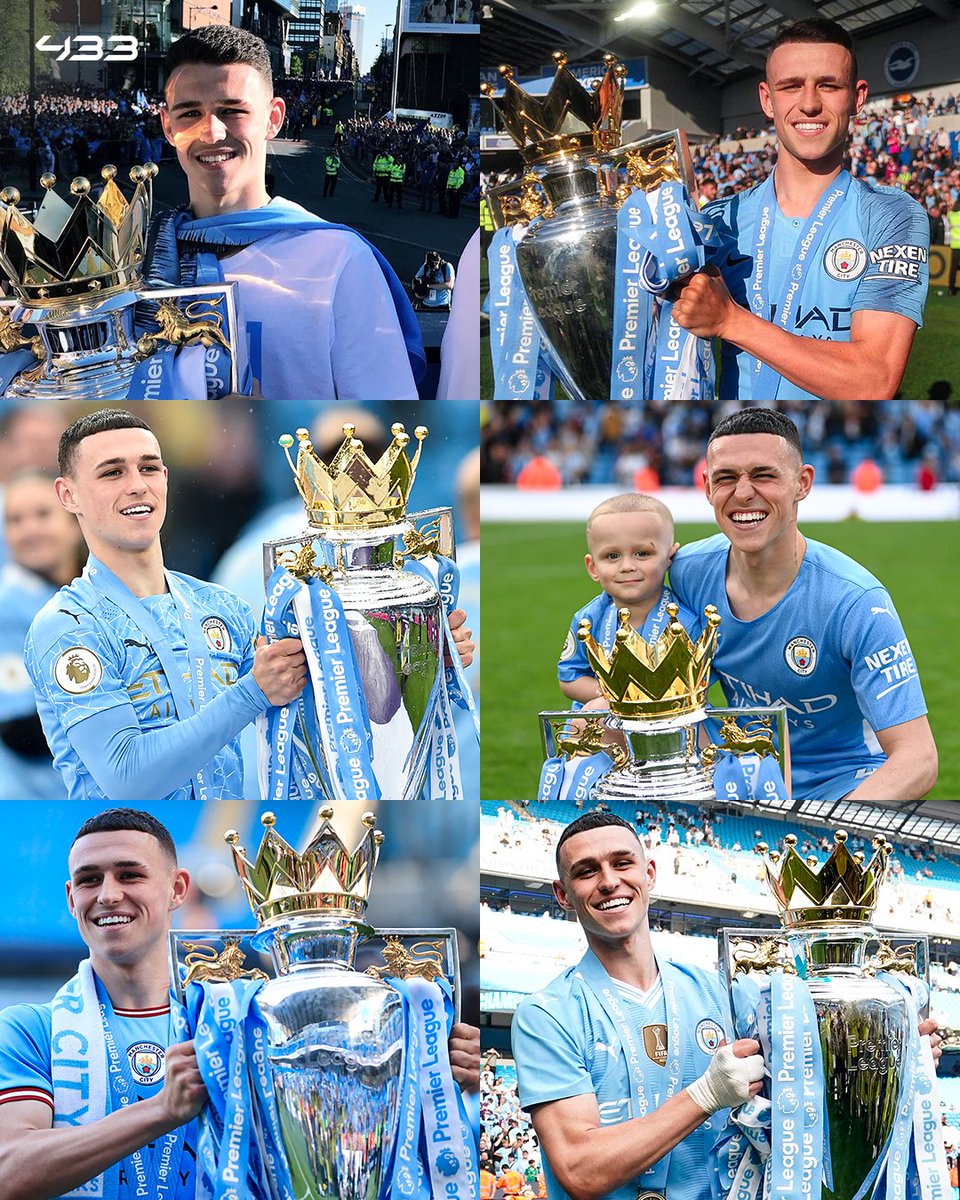 Phil Foden is a 6⃣ times Premier League winner at the age of 24 🤯