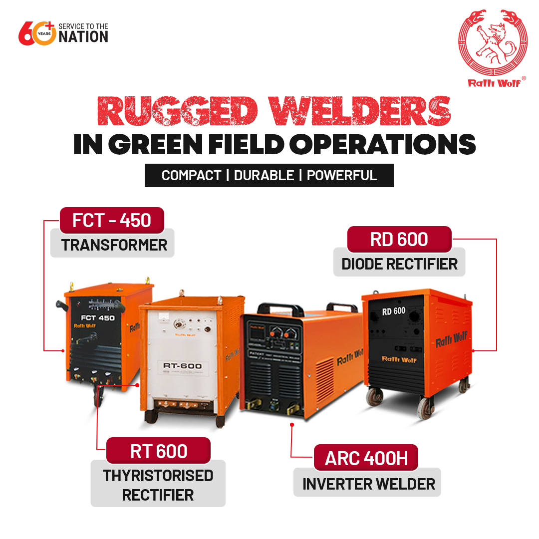 Get the most efficient inverter welders and diode rectifiers to get the maximum in Greenfield operations!

#RalliWolf #ARCseries #industrialmachines #drill #powertools #airtools #weldingmachine #farmequipment