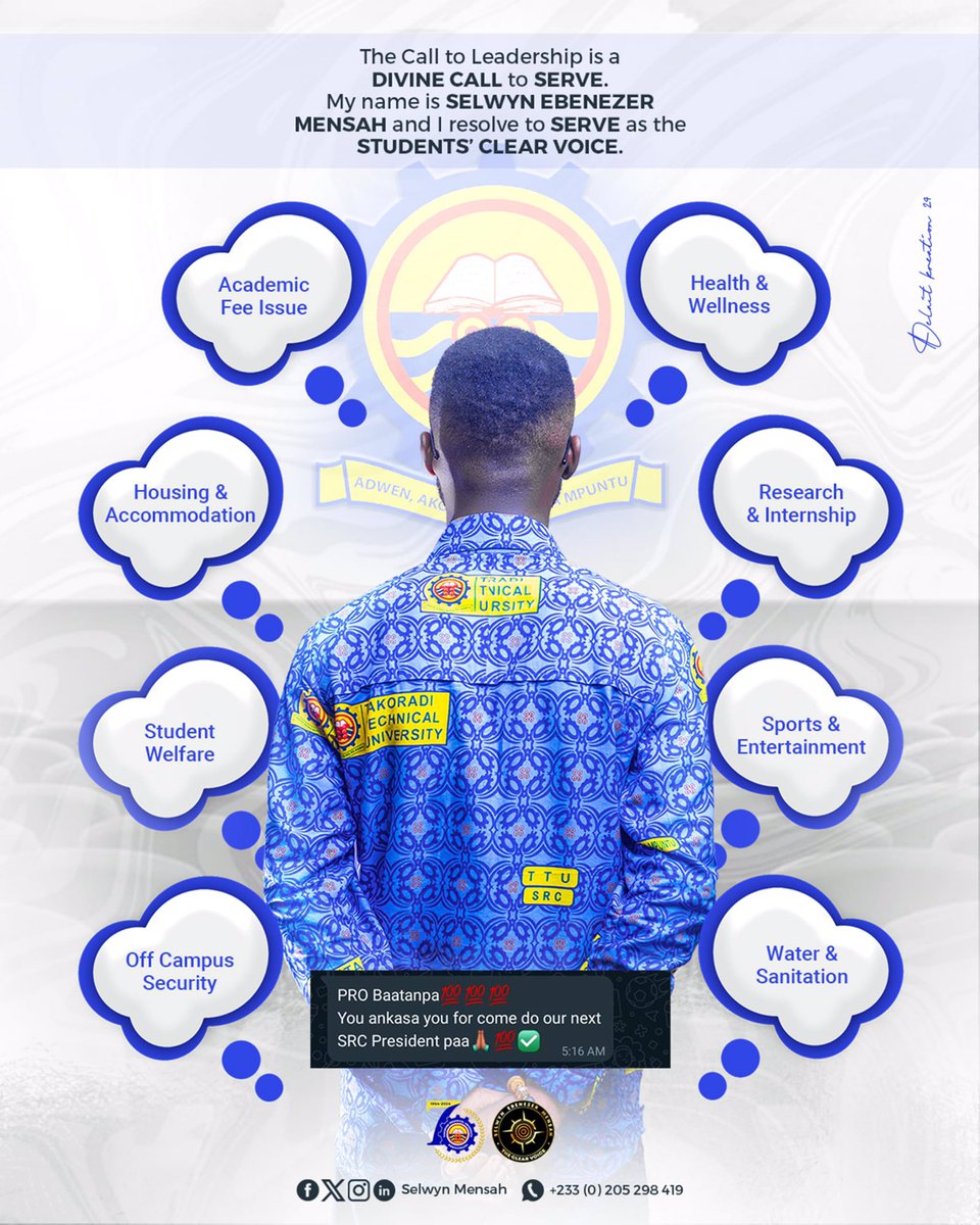 We will never bow down to the challenges we face as students. We will rise like the phoenix from the ashes and amplify our Clear Voice. 

We will build a 360 SRC, well-rounded to address our diverse concerns!

_#Your360SRC_
_#ƐdahɔClear_
_#WeWillGetThere_