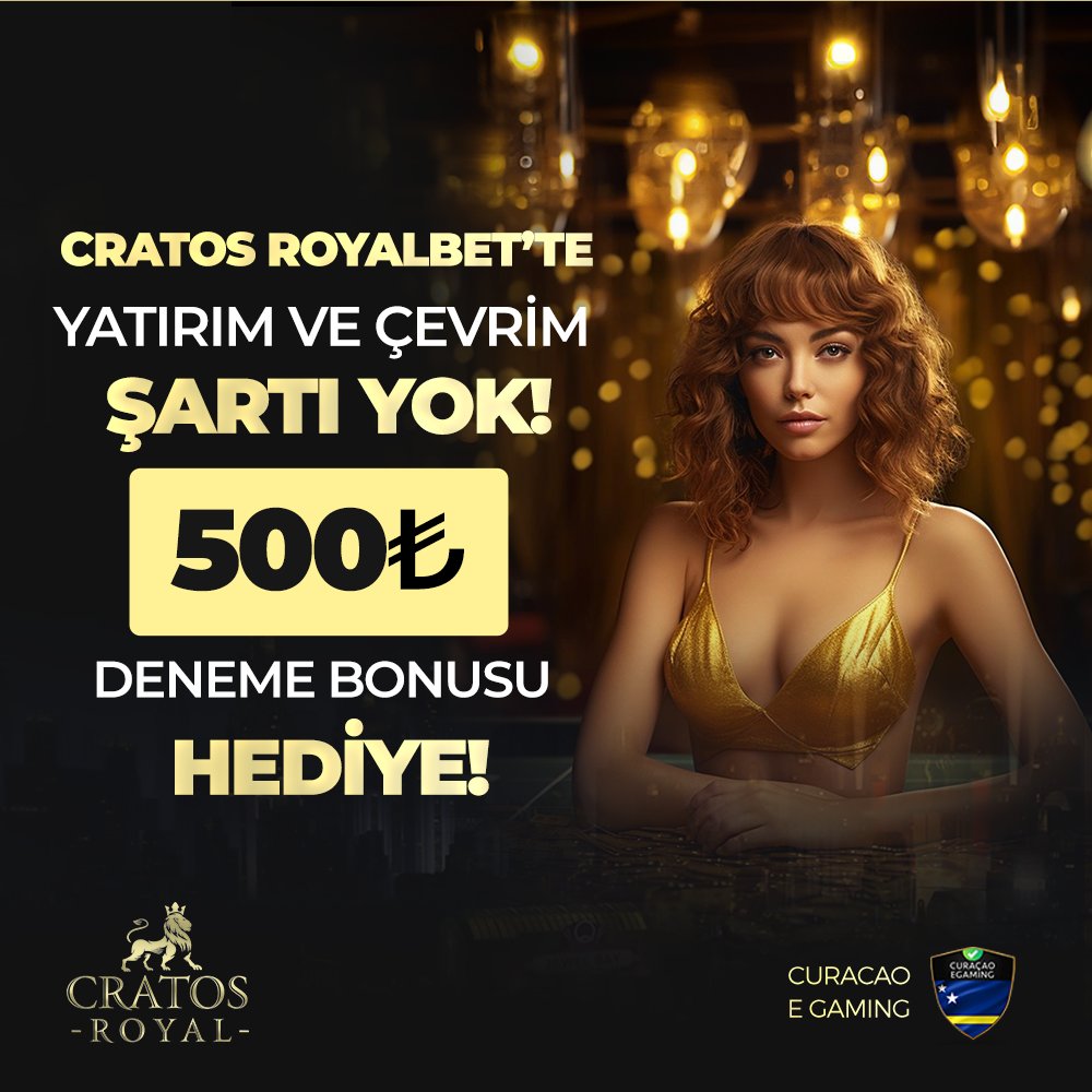 🏆#CratosRoyal 'den Yeni Üyelere Özel 500₺ Çevrimsiz Deneme Bonusu! ❤️

😍Her Yatırımınıza Çark Kodu Hediye! 👍🏻

💥 Her Yatırımına %20 Çevrimsiz + x3 50 Freespin! 

🔹 E-Paralar ve Elektronik Cüzdanlar İle Minimum 5 ₺ Yatırım İmkanı!

👉bit.ly/crtsgiris