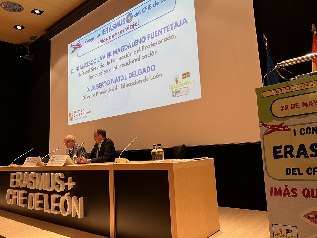 I CONGRESO ERASMUS +, del  CFIE de León, impulsando la INTERNACIONALIZACIÓN , haciendo posible que múltiples centros leoneses  participen, desarrollen y adquieran  una visión europea común! #internacionalizaCyL #innovaCyL #formacionCyL #Erasmus+