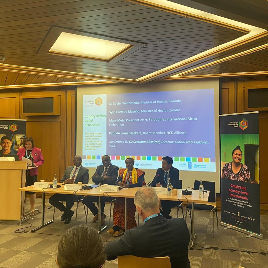 🗨️'NCDA hopes the Fund can deliver impactful & sustainable investment for NCDs and demonstrate the value of equity-driven responses that meaningfully engage & prioritise people living with #NCDs' - Pubudu Sumanasekara, NCDA board member at the @Health4LifeFund #WHA77 side event