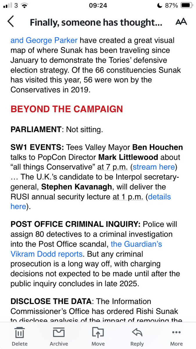 Politico reporting that the Ben Houchen who stays away from national politics is electioneering this evening  ⁦@raycasey2003⁩ ⁦@skatothecore⁩ 👇