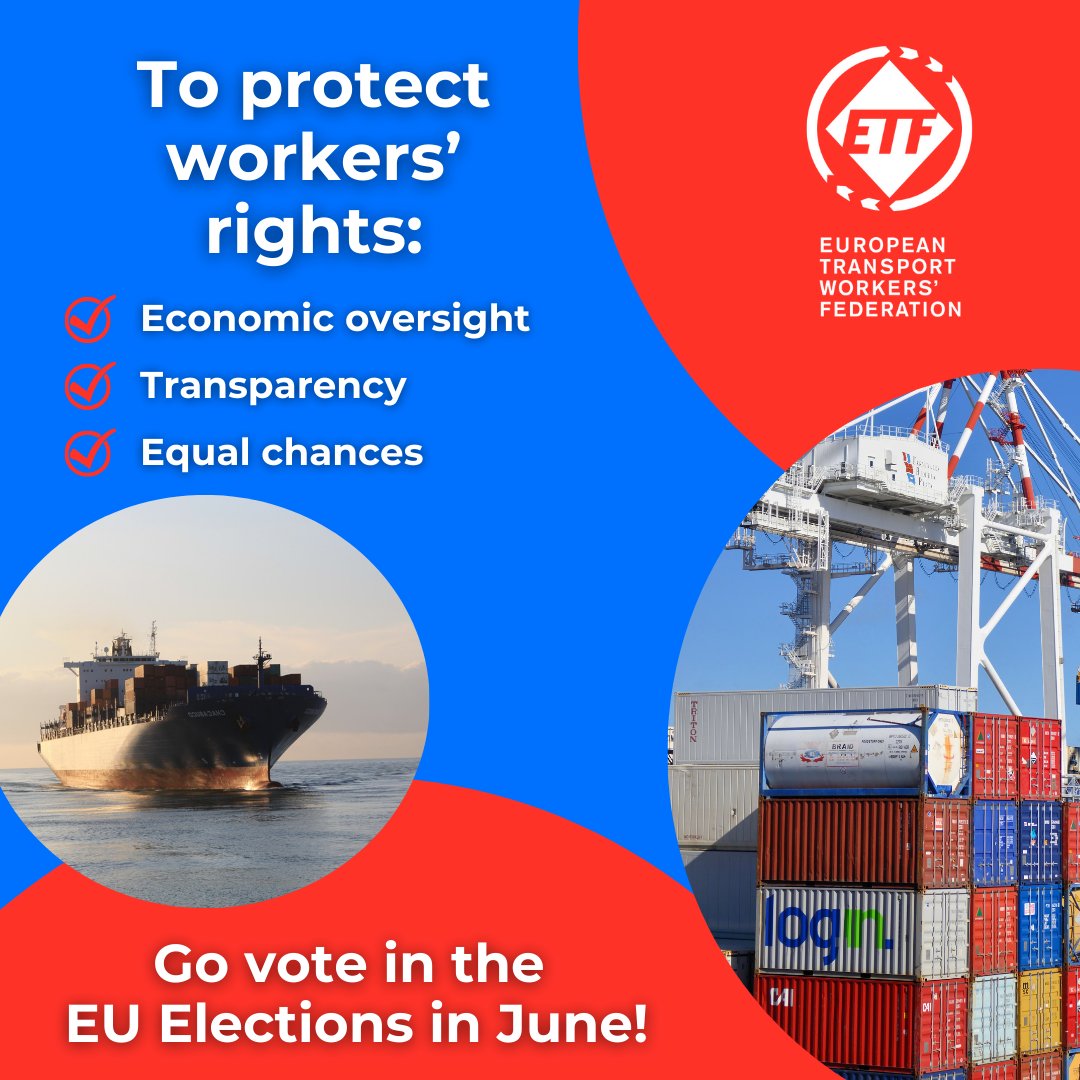 Vertical integration shouldn't mean vertical power!

The European transport workers demand:

👉 Substantive economic oversight,

👉 Transparency for competition-rules

👉 Social provision for equal chances

Let’s rebalance the scale together! #FairTransportEU #WeAreETF 🚛✊

Read