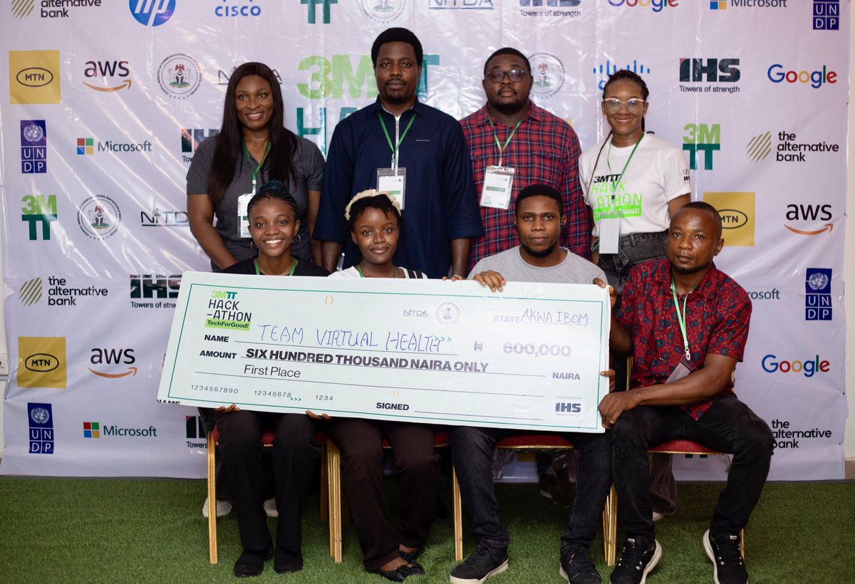 VictoriaNwanna's tweet image. The South South Regional #3MTTHackathon &quot;Tech for Good&quot; was successful after two days of intense innovation and collaboration. Grateful to the Honourable Minister @bosuntijani for driving @3MTTNigeria, the 3MTT team, @NITDANigeria ,and IHS for powering this initiative.