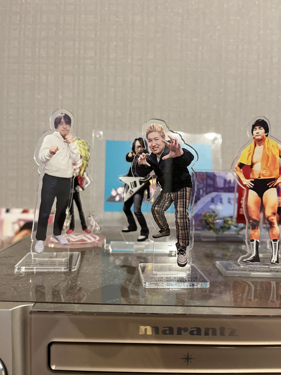 豪さんと久田さんのアクスタが届いた

伊藤政則、前田日明、マイケルモンローと全ておじさんばっかり集まってきた