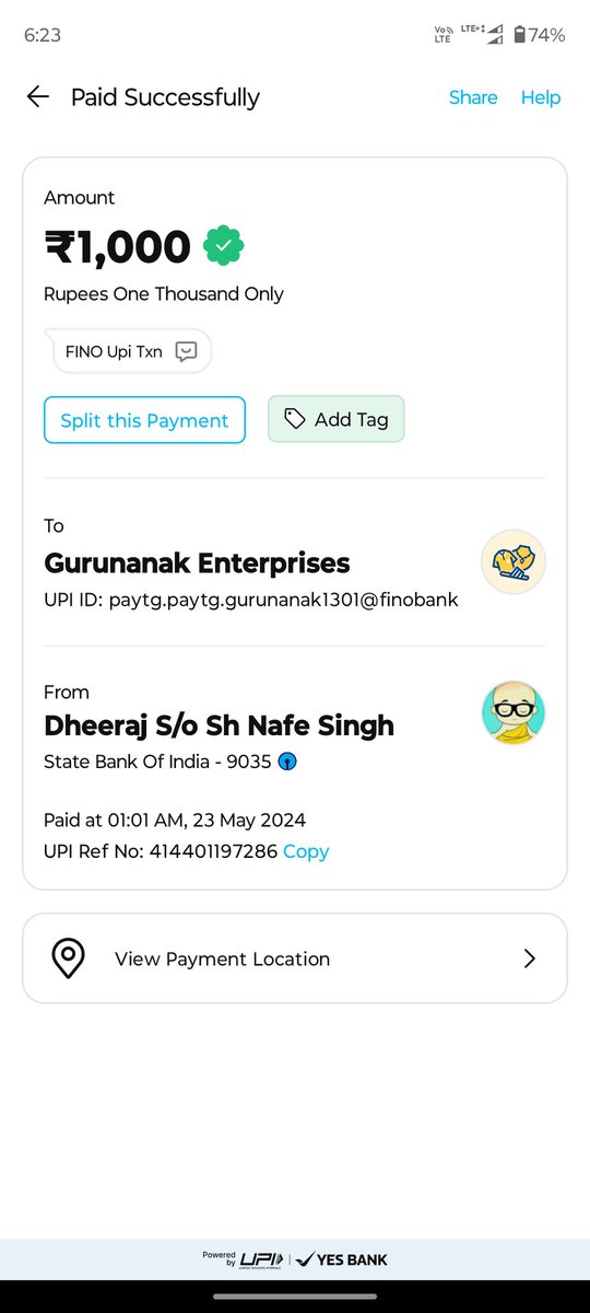 bittudhiru's tweet photo. @Stake @Paytm I deposited 1000 INR on 23 may 2024 , the amount was debited from my account but not credited in the wallet I attached SS https://t.co/O4aeXEzSbg