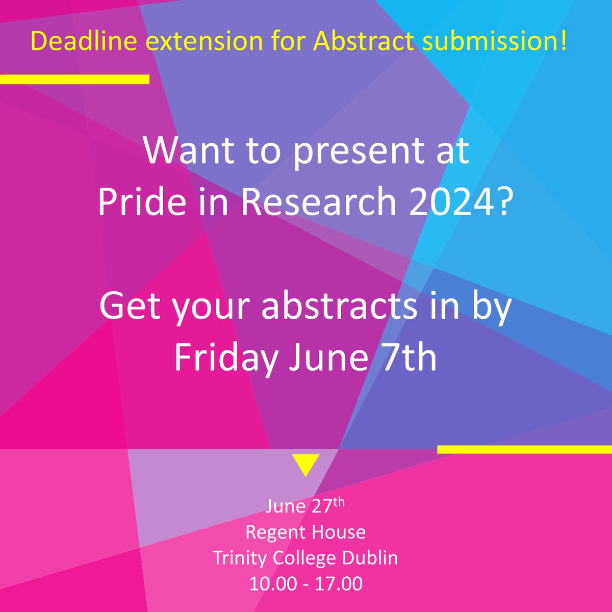 Deadline extended, get your abstracts in by June 7th!

forms.gle/Cwa6foNroZ7HxM…