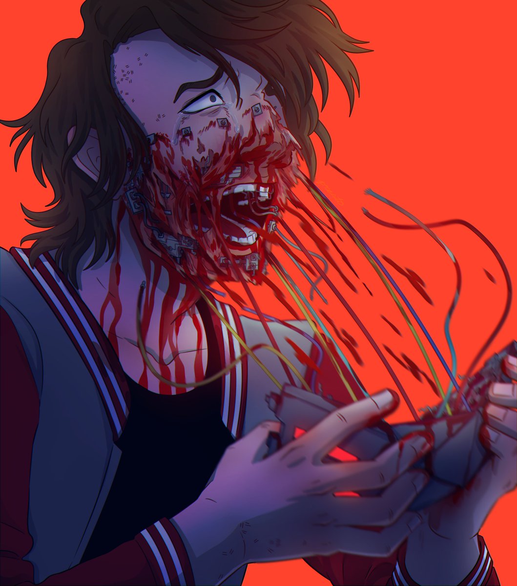 // blood , gore , eye strain 
day 5 of genloss week: 'victory'

#ranboofanart #genlossweek2024 #1YEAROFGENLOSS