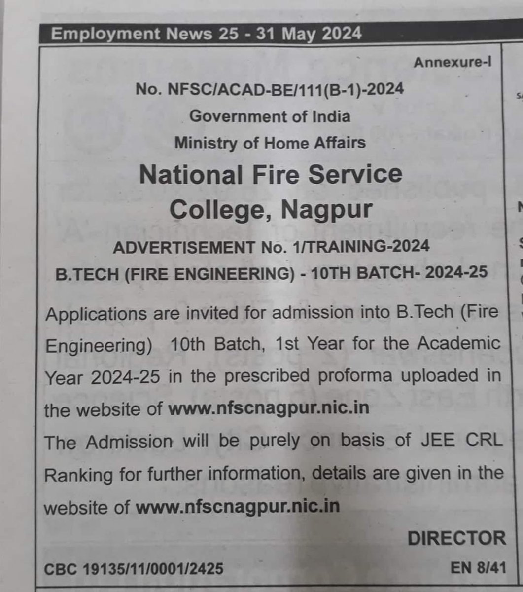 If you want to study #Fire #engineering #NFSC Nagpur is the best place in India. All the best !