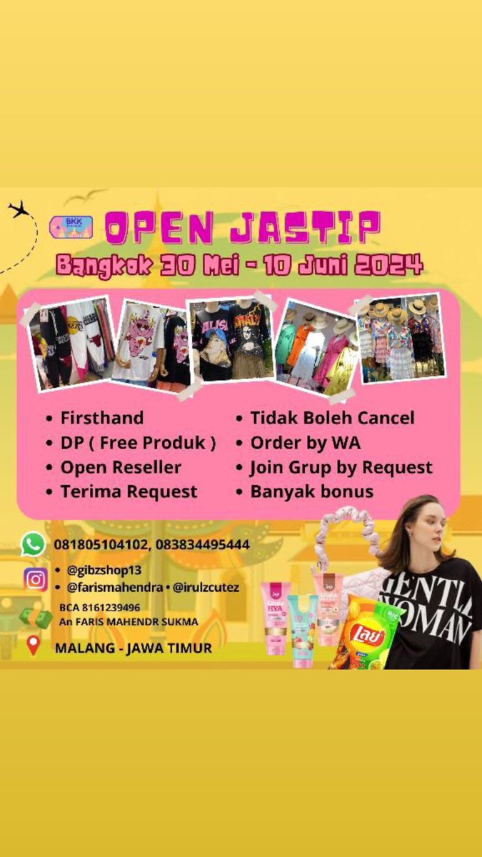 irulzcutez19's tweet photo. #olshop #olshopmurah #onlineshop #fashion #like #olshopindo #bajumurah #malang #murah #indonesia #onlineshopping #ootd #jualan #olshopmalang #bajubangkokmurah #olshopindonesia #zumba #kaos #tshirt #sleevesless #oversize #celana #jaket #bisnisonline #baju #viral #fyp #reseller https://t.co/aD21XCnxk6
