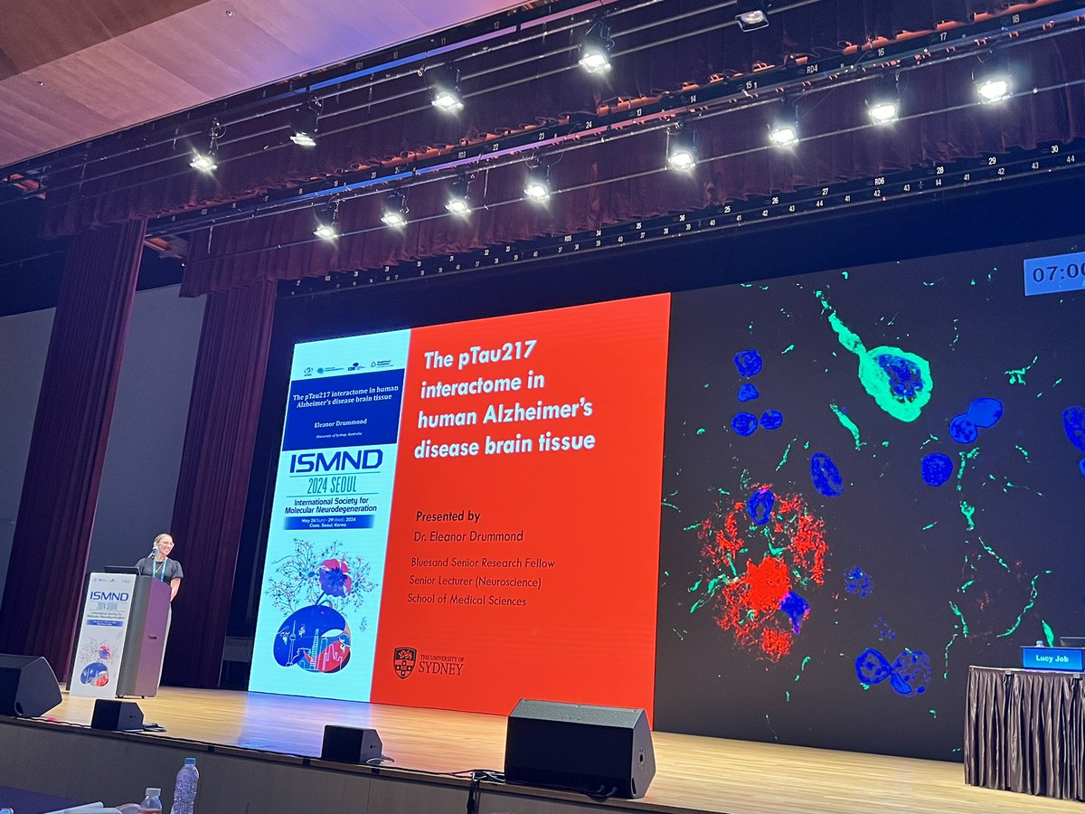 International Society for Molecular Neurodegen. (@ismnd1) on Twitter photo Closing Short Talk Session III, Eleanor Drummond <a href="/DrEleanorD/">Eleanor Drummond</a> <a href="/Sydney_Uni/">University of Sydney</a> presents their work on the pTau217 #interactome in human #AlzheimersDisease brain tissue #ISMND2024 Closing Short Talk Session III, Eleanor Drummond <a href="/DrEleanorD/">Eleanor Drummond</a> <a href="/Sydney_Uni/">University of Sydney</a> presents their work on the pTau217 #interactome in human #AlzheimersDisease brain tissue #ISMND2024