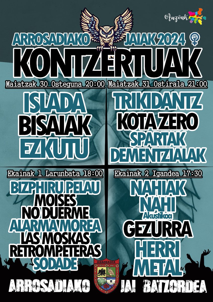 ❤️‍🔥Arrosadiako jaiak hemen daude!!