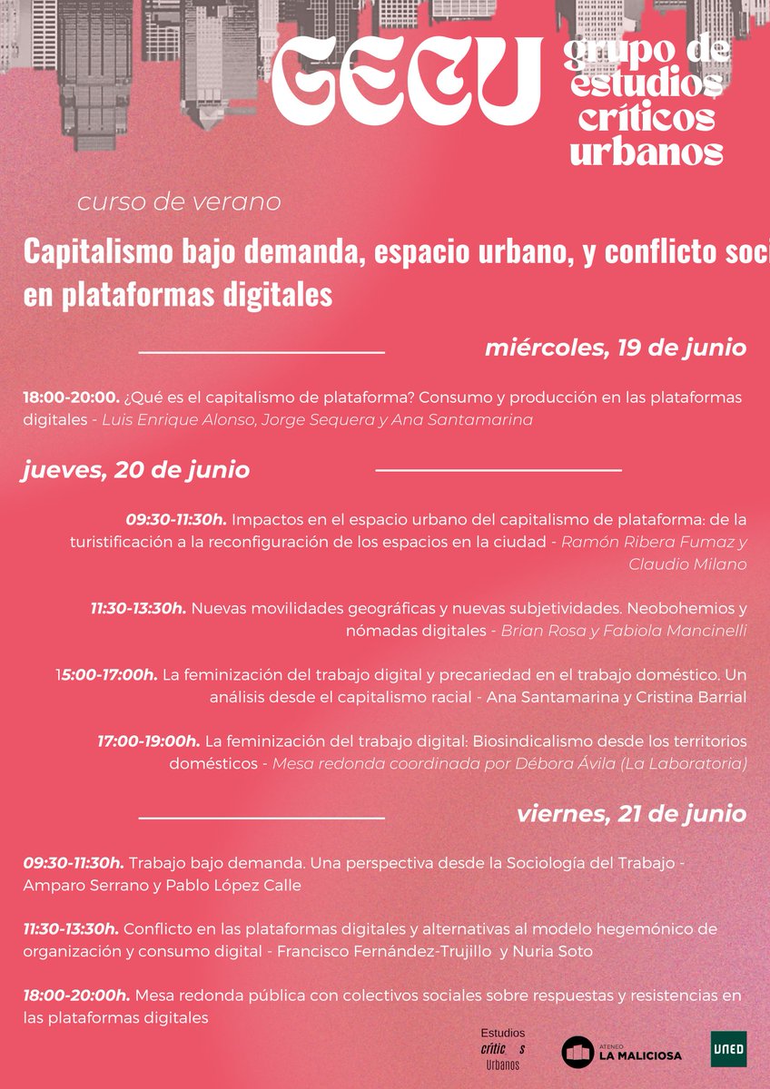 Grupo Estudios Críticos Urbanos tweet media