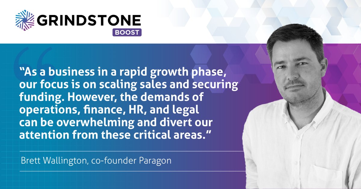 From legal, operational, and financial support, Grindstone Boost provides specific, targeted services that will help free up time, so you can take the long view of your business. "It allows founders to concentrate on driving top-line growth while expertly managing the essential