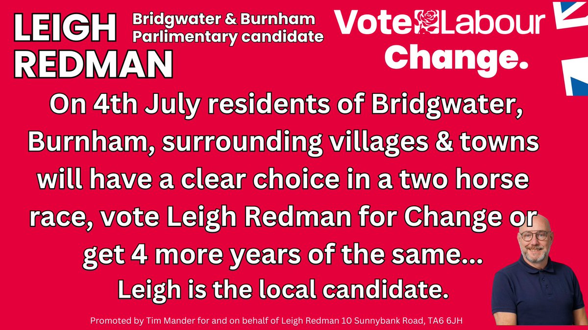 This says it all. #Bridgwater #Burnham #Highbridge #Election