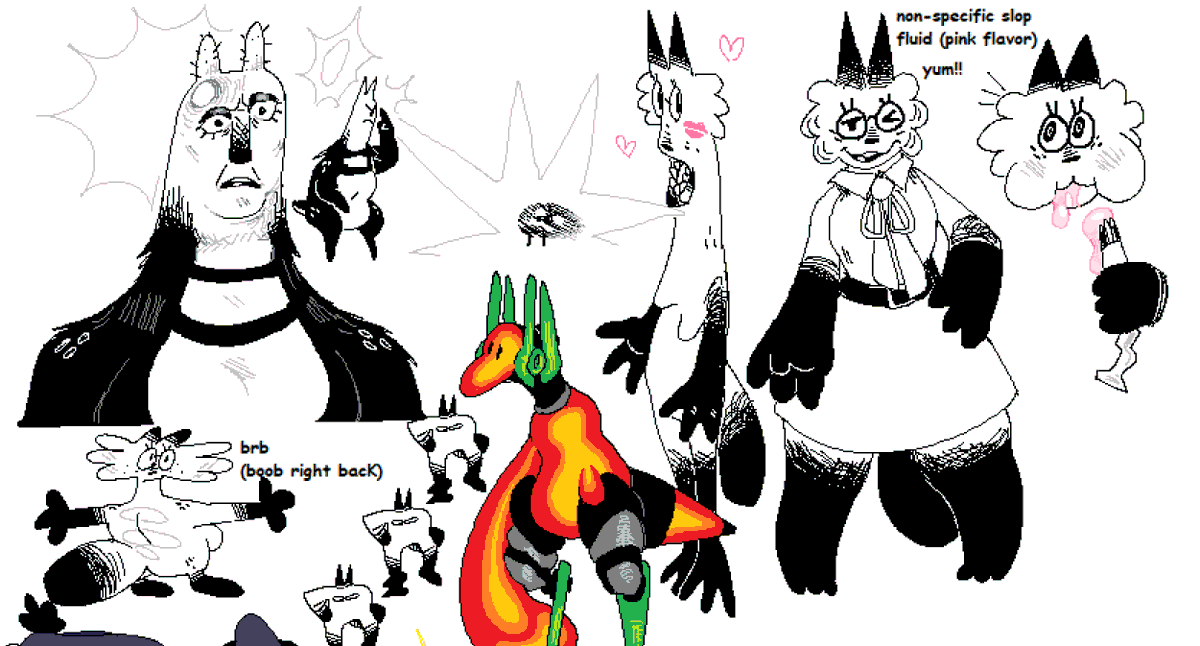 sch0omp's tweet photo. awesome doodles (also hi i'm not dead) https://t.co/McIAPrbwbX