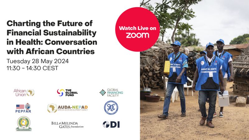 IN 30 MINUTES—@theGFF, @GlobalFund @PEPFAR @gatesafrica @_AfricanUnion @ODI_Global and other partners cohost a conversation with African countries to chart the future of sustainable #healthfinancing. #WHA77 

Join via Zoom @ 11:30 CET / 5:30 ET
us06web.zoom.us/j/88133548628?…

🔑541312