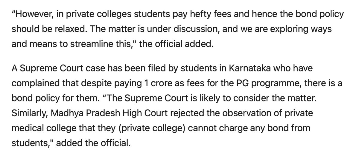 #NEETPG Seat leaving: NMC to change service and education bond policy for doctors #NEETPG2024 . Source- Livemint