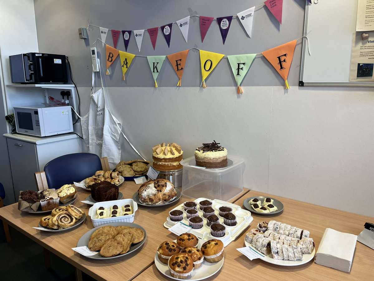 JCMcTAY's tweet image. We were delighted to host the first SHDU Bake Off as part of Dementia Awareness Week today. Congratulations to Jordan our Winner and Devi our Runner Up.  #DementiaAwareness #DAW24
@NHSGrampian @irvine_lyn @PaddonHelen @leigh76g @CamusdarachCam
