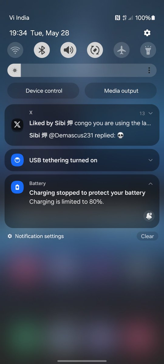 Charging stopped to protect battery🥰👌❤️‍🔥