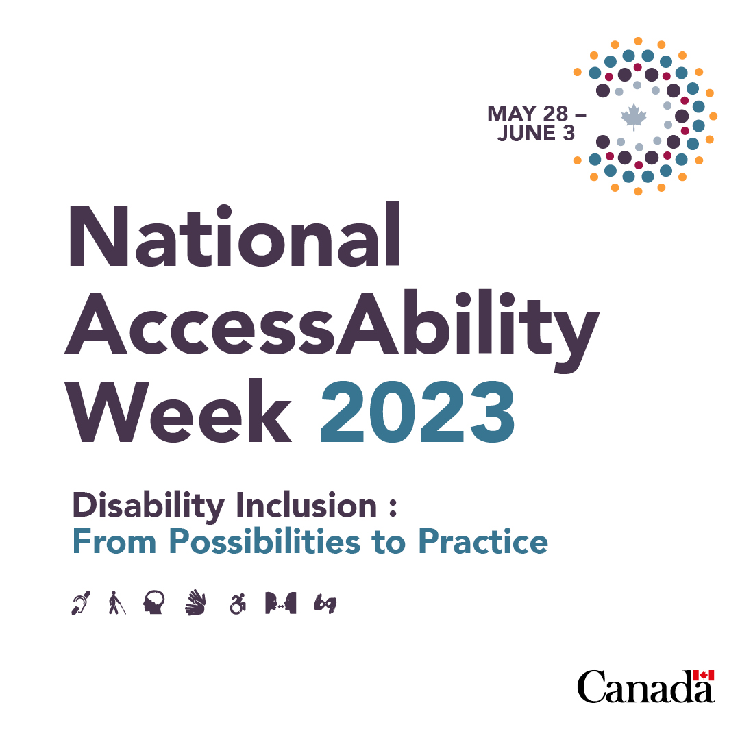 It’s National AccessAbility Week! A perfect time to put the spotlight on accessibility and inclusion in Canada. Join the conversation and consider how you can be an ally to persons with disabilities. Learn more: bit.ly/2JXR4K3