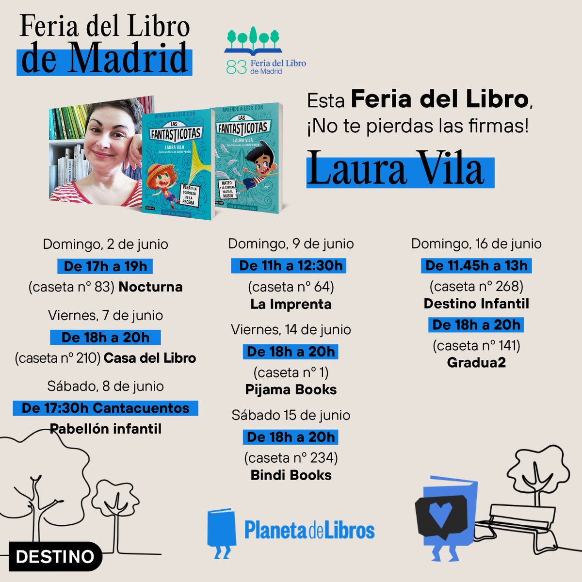 Igual habéis escuchado por algún lado que este viernes comienza la @ferialibromad ¿Os suena? Quizá también habéis visto que los autores están colgando en redes sus calendarios de firmas y ahora estaréis pensando '¿Ésta también viene a darnos la tabarra con lo mismo?' ⬇️ Os cuento