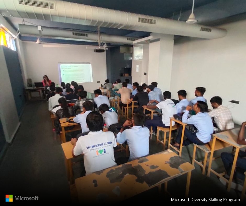 SkillingProgram's tweet photo. Empowering Tomorrow’s Leaders!

We are thrilled to announce the successful completion of an incredible training program at Gautam Buddha ITI College, Noida under the Microsoft Diversity Skilling Program, supported by Haqdarshak and the Give India Foundation. https://t.co/0QYS1DhGmN