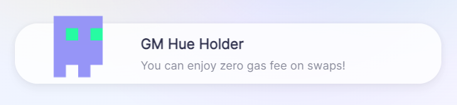 Some time ago, I purchased a @hue_nfts on the @Element_Market. Did you know that holders get free fees on @syncswap? 

#cryptocurrencys #ZkSync #NFTTrading #nftarti̇st #ZeroFee