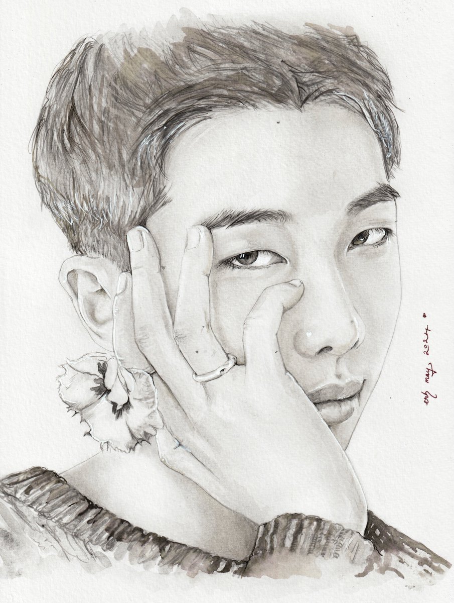 MONOCHROME 

Spring's always been here; I will sleep in his eyes

#RM | Namjoon | 김남준
#btsfanart #BTS