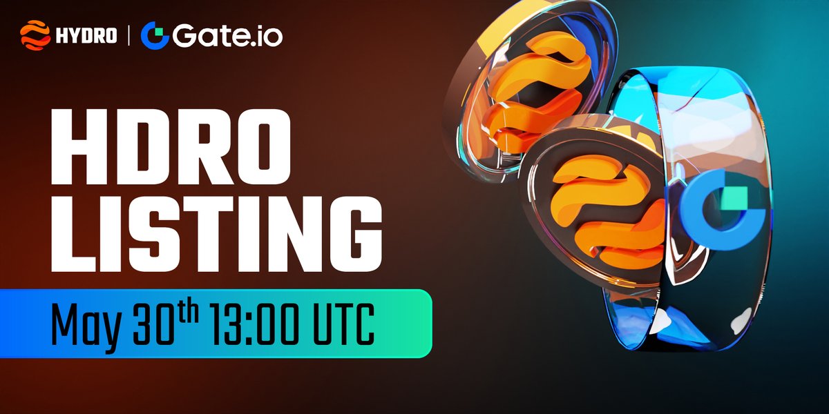 📢ATTN: Listing on CEX📈 $HDRO is listing on Gate.io as the first Injective DApp on a CEX. See you on Gate.io : May 30th, 13:00 UTC