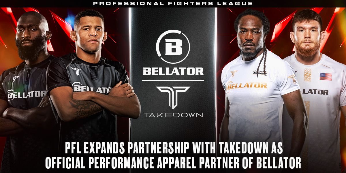MP2310's tweet image. The partnership between @TakedownShop and @PFLMMA has GROWN! 

Today, Takedown was named the official performance apparel partner of @BellatorMMA

Takedown has some awesome clothing and I’m excited to see them working with both PFL &amp;amp; Bellator.