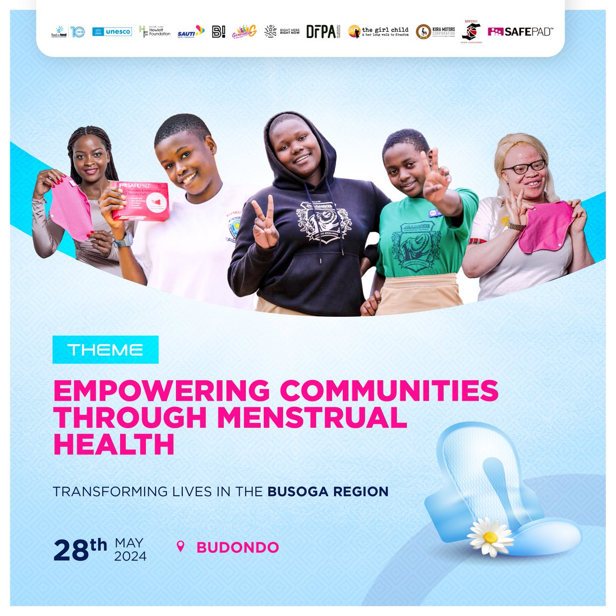 Today, @reachahand is in Busoga Region with several partners empowering communities & equipping them with tools & Knowledge about Menstrual Health.

They've organised an integrated menstrual Hygiene community outreach in Jinja District

#PeriodFriendlyWorld 
#UndoTheTaboo