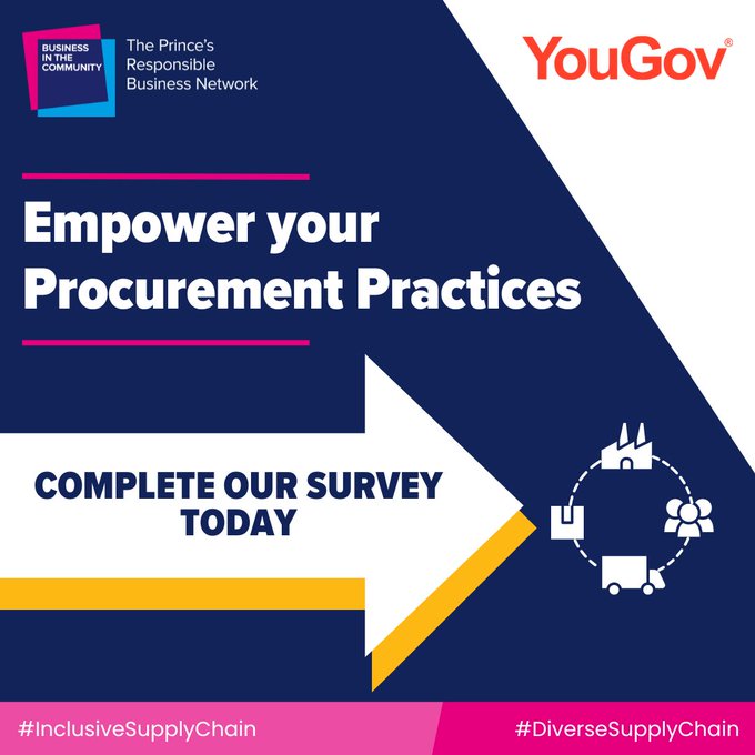 Do you know about our Diverse and Inclusive #SupplyChains survey? Share your experiences and help drive positive change &amp; shape the future of inclusive procurement! Survey closes 7 June!👇bitc.org.uk/diverse-and-in……